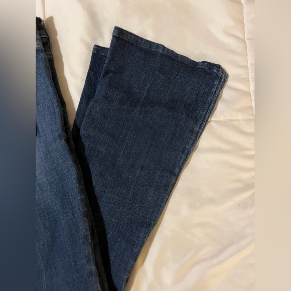 Mother women’s jeans size 24 blue flare wide leg the cruiser partners undercover - Picture 9 of 16
